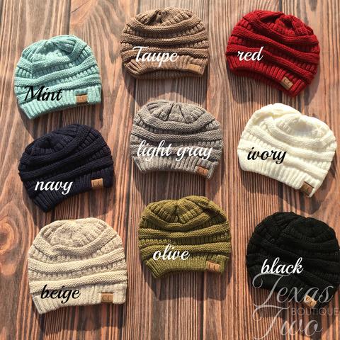 CC Slouchy Knit Beanie (Choose Your Color)